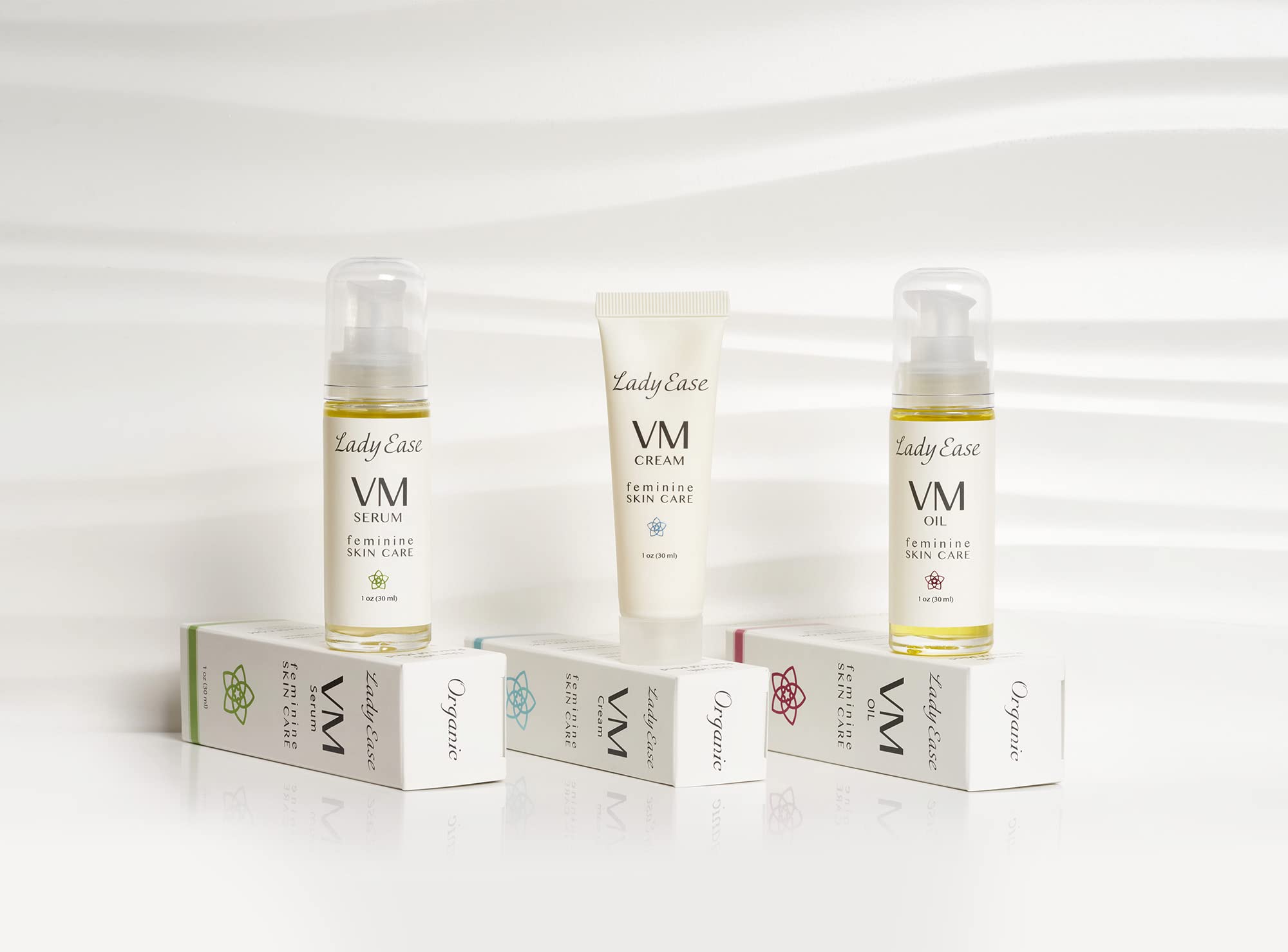 Organic Vaginal Moisturizer Set - VM Oil, VM Serum & VM Cream for Dryness Relief - Hydrating, Nourishing & Soothing Intimate Care - 3oz - Perfect for Menopause, Postpartum & Daily Comfort