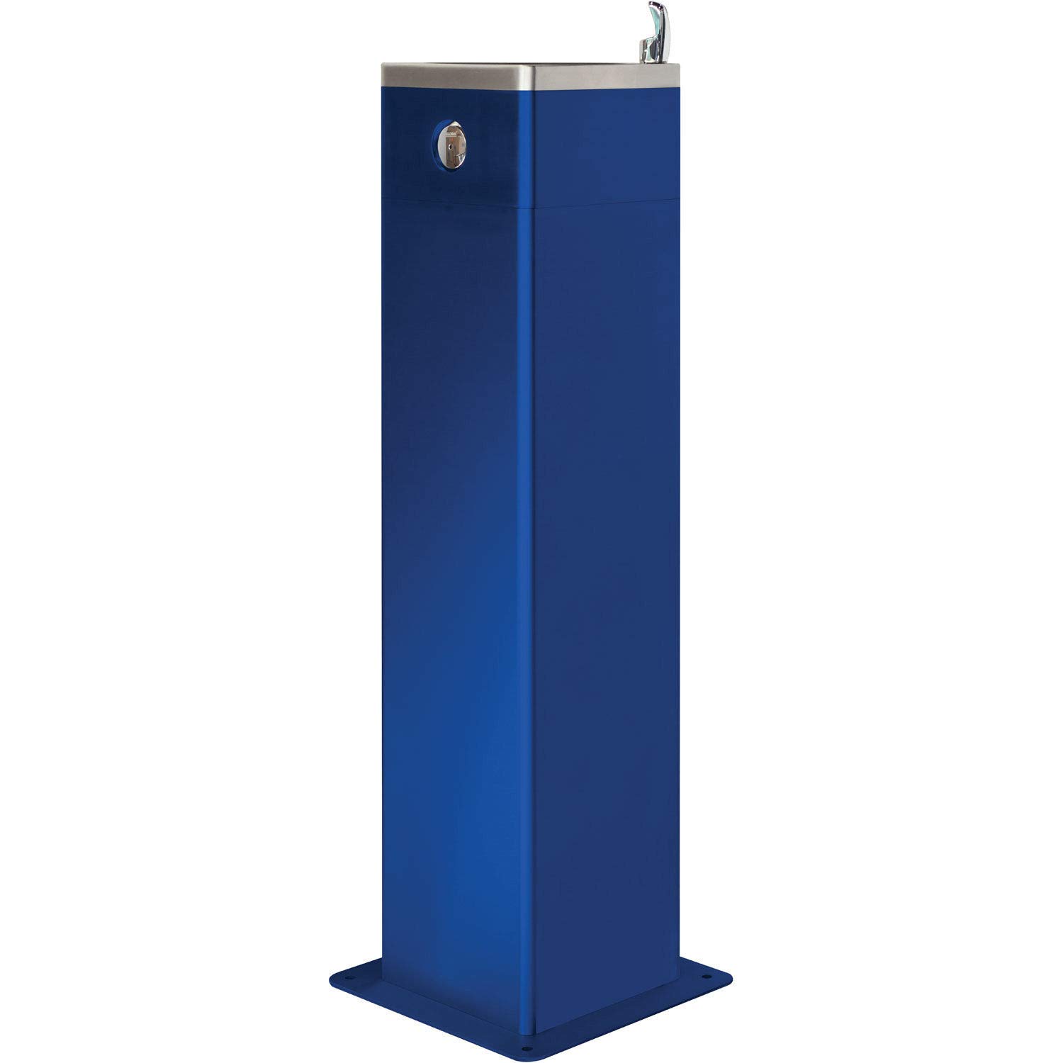Stainless Steel Outdoor Drinking Fountain with Blue Powder Coating - Durable & Weather-Resistant for Parks, Schools, and Public Spaces