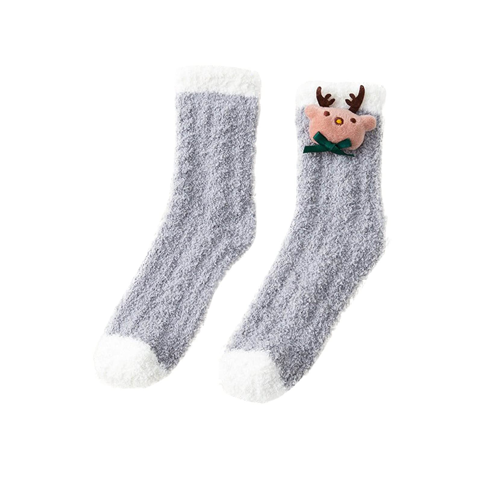 Women's Warm Thick Compression Socks - Cozy Plush Fuzzy Sleeping Socks for Home, Winter & Relaxation - Soft Non-Slip Floor Socks for Women (Perfect for Cold Nights, Lounging & Post-Workout Recovery)