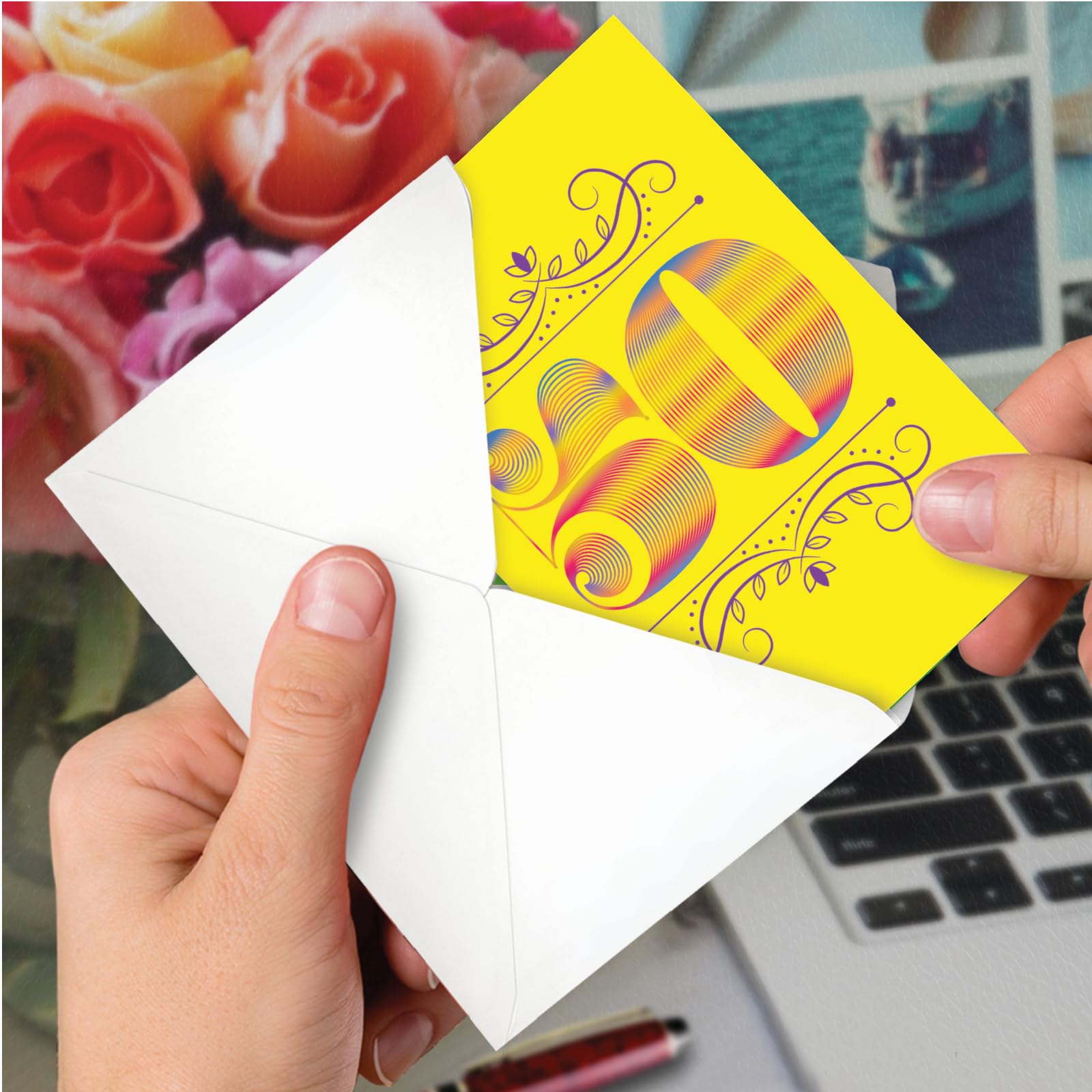Funny 50th Birthday Card - Milestone 50 Years Celebration Notecard with Envelope | Humorous Birthday Greeting Card for Friends & Family | Perfect for 50th Birthday Parties & Special Occasions
