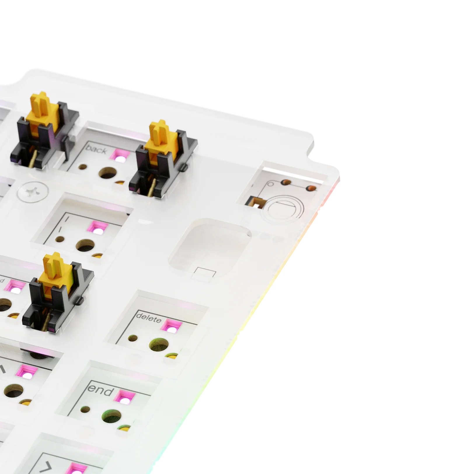 GMMK 3 65% ANSI Polycarbonate Switch Plate - Durable PC Material for Mechanical Keyboard Customization | Perfect for Gaming, Typing & Office Work