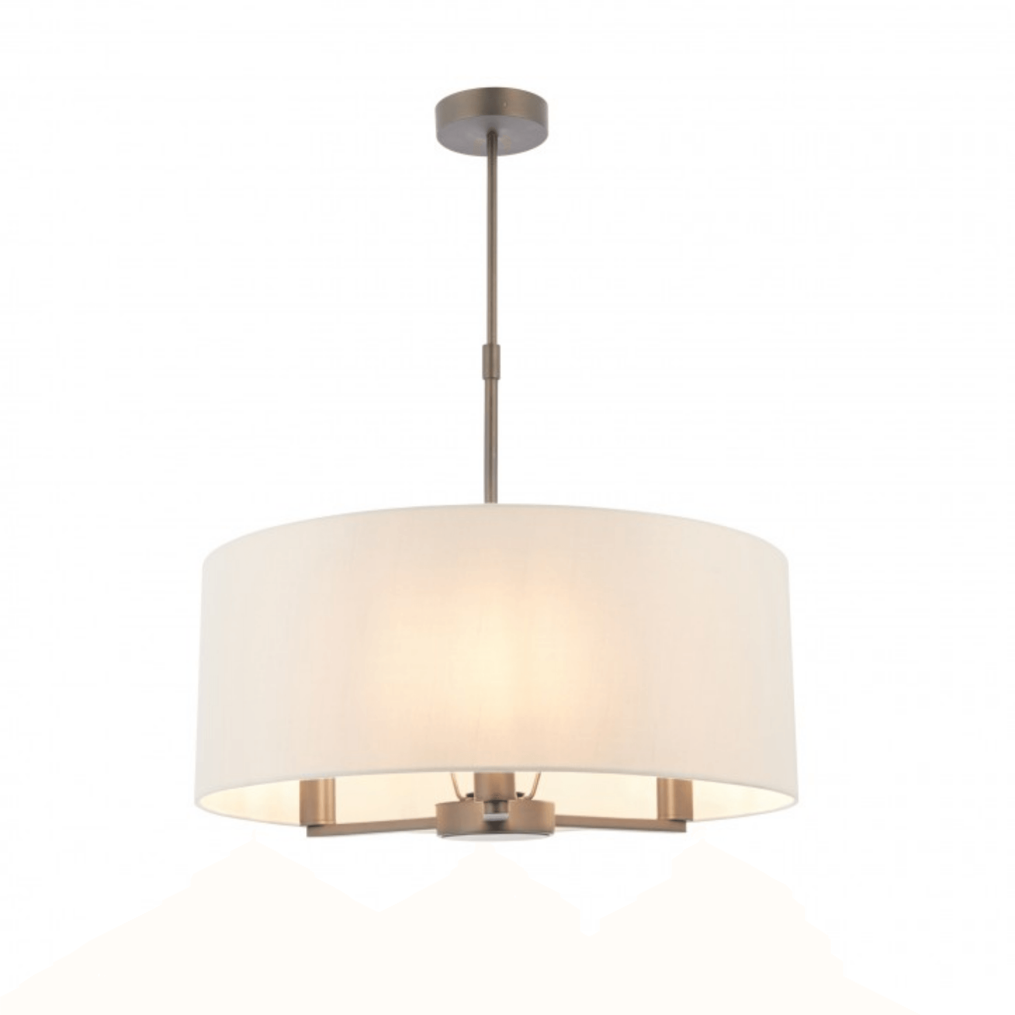 Alistair 3Lt Shaded Pendant Light Fixture - Antique Bronze & Matte Nickel Finish - Perfect for Dining Room, Kitchen Island or Bedroom Lighting