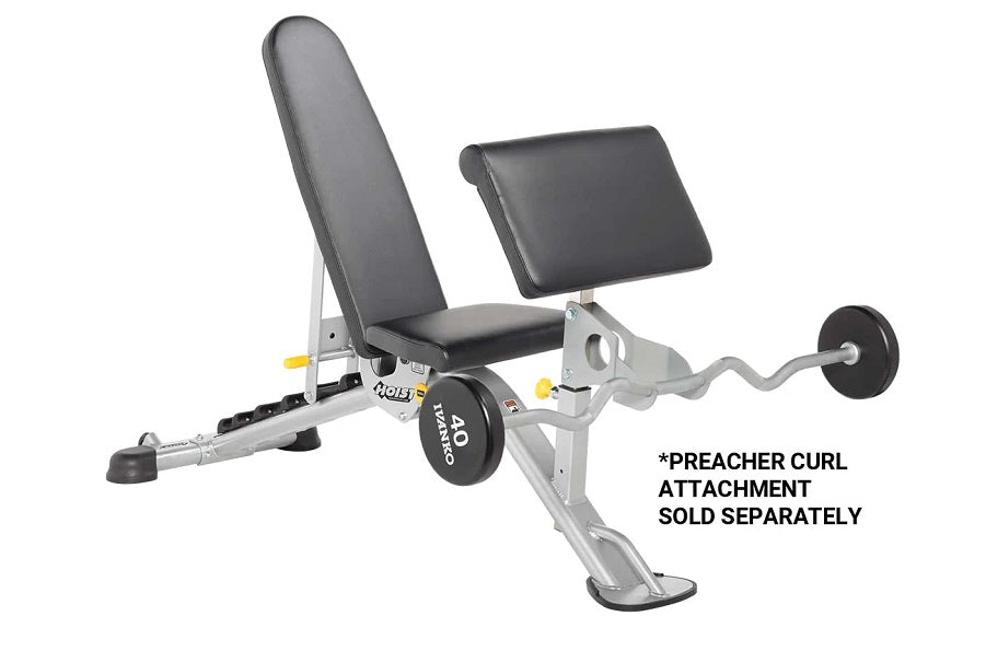 Hoist HF 5167 7-Position Adjustable FID Weight Bench for Home Gym - Perfect for Strength Training, Full-Body Workouts & Muscle Building