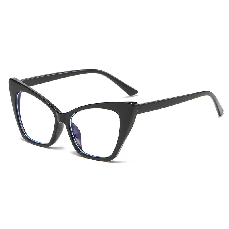 CCspace Women's Full Rim Square Cat Eye Plastic Eyeglasses 57427 - Stylish Retro Frames for Women, Lightweight & Durable Eyewear - Perfect for Office, Reading, Fashion Accessories