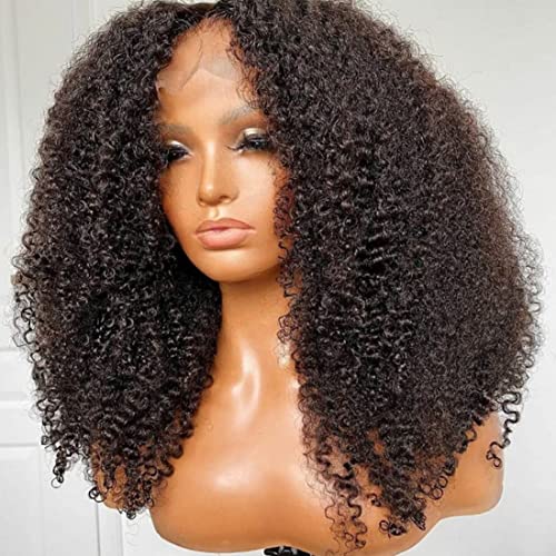 Nadula 5x5 HD Lace Front Wigs Human Hair for Black Women - 20 Inch Kinky Curly Bleached Knots Pre Plucked with Baby Hair | Undetectable Invisible Real HD Lace | 180% Density Natural Hairline | Perfect for Daily Wear, Special Occasions & Protective Styling