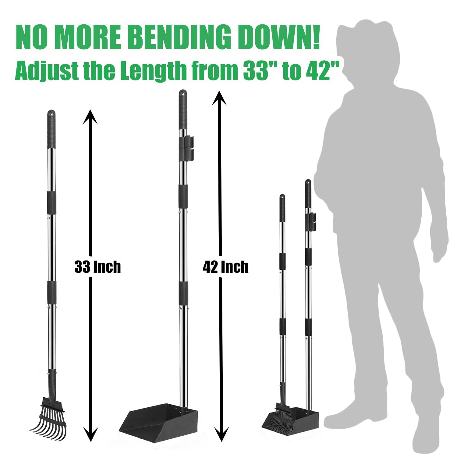 Extra Large 20L Dog Pooper Scooper with Removable Inner Bin - 28