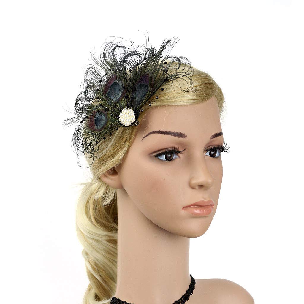 Elegant Men's & Women's Tea Headbands - Wedding Party Hair Clips & Fascinators Brooch - Stylish Rigid Headbands for Bridal, Prom, and Formal Events