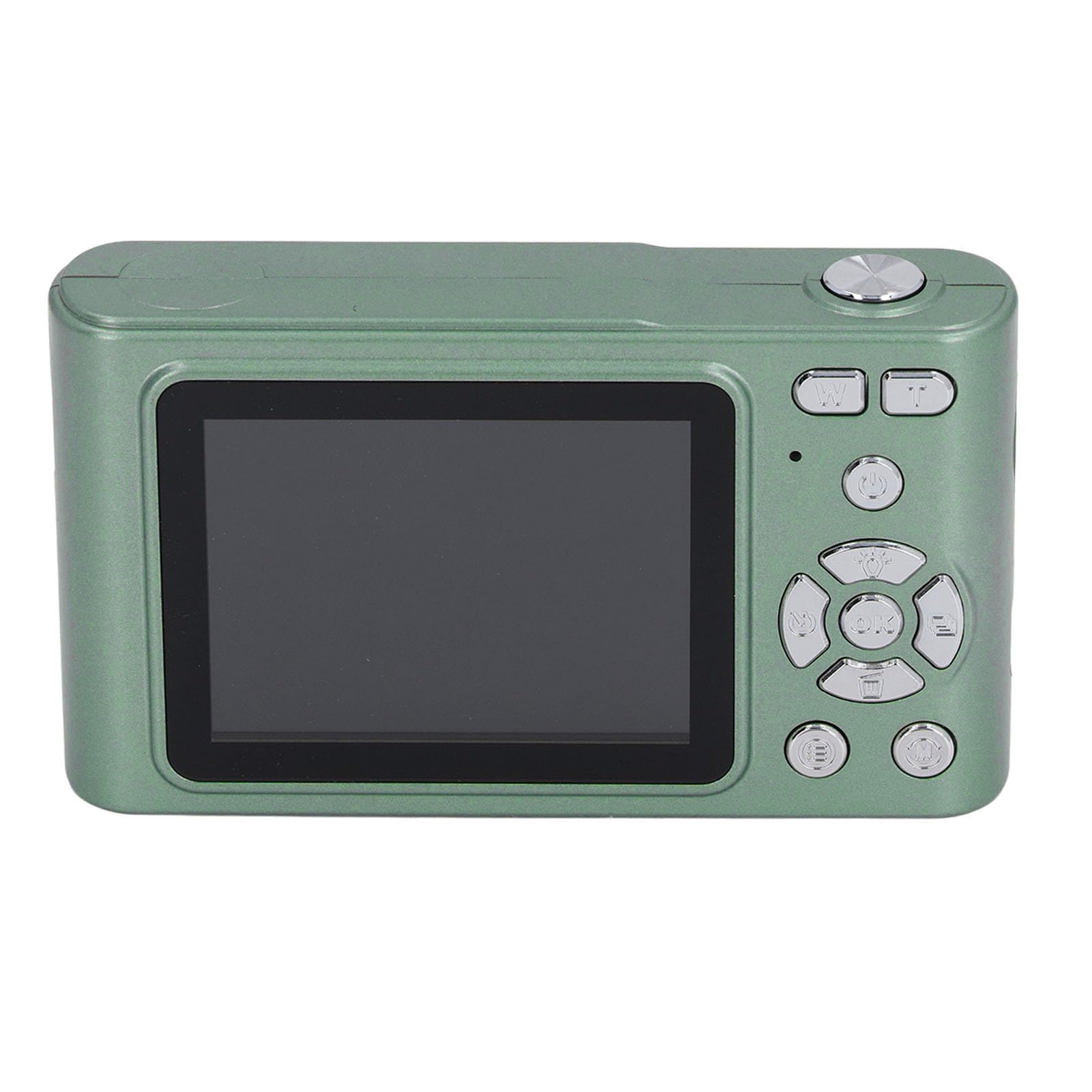 48MP Professional Vlogging Camera with 2.5K Resolution - Dual Lens Digital Camera for YouTube, Travel & Home Videos (Green) - Perfect for Content Creators, Travel Vlogging & Family Moments