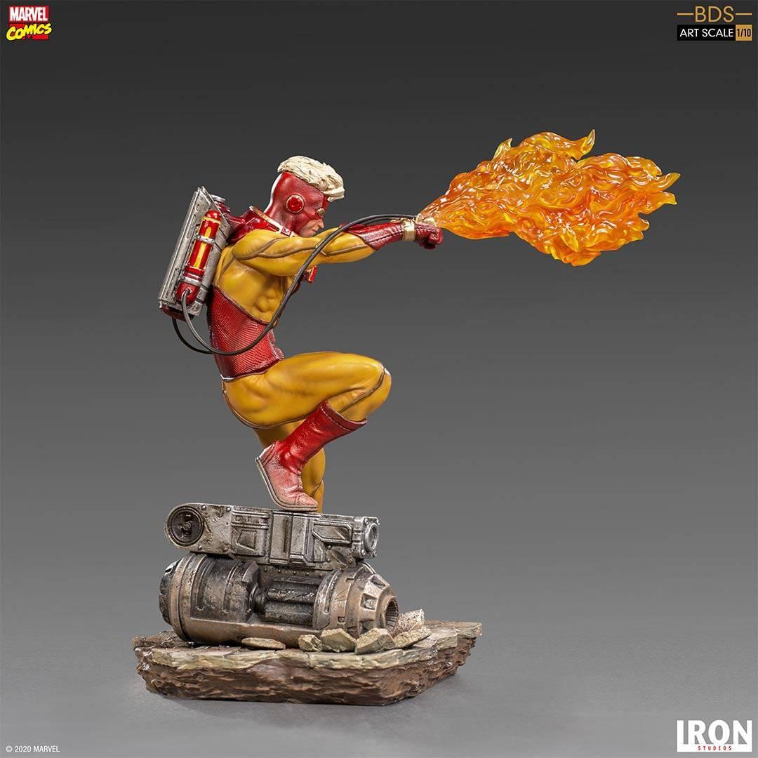 Iron Studios X-Men Pyro BDS Art Scale 1/10 Statue - Marvel Collectible for Display & Home Decor