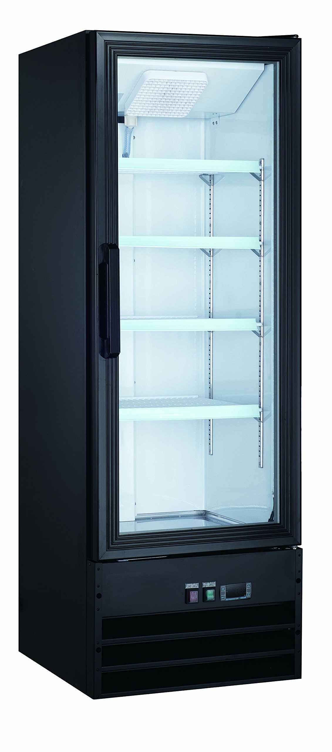 Xiltek Commercial Glass Door Merchandiser Display Refrigerator - Perfect for Retail Stores, Supermarkets, and Restaurants to Showcase Beverages and Perishable Goods