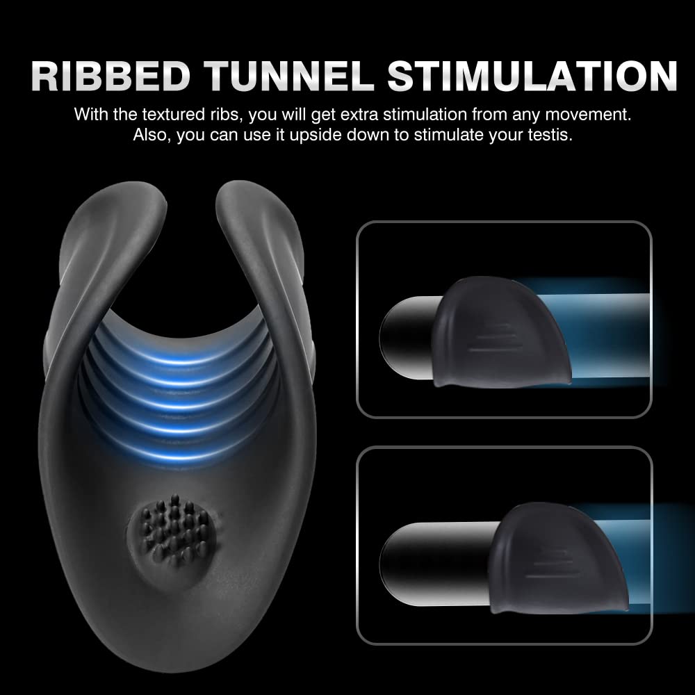 Aumood Handheld Male Masturbator - Powerful 10-Speed Penis Vibrator for Men, Adult Sex Toy with Glans Stimulation & Ejaculation Control - Enhance Endurance & Pleasure - Perfect for Solo Play & Couples Fun