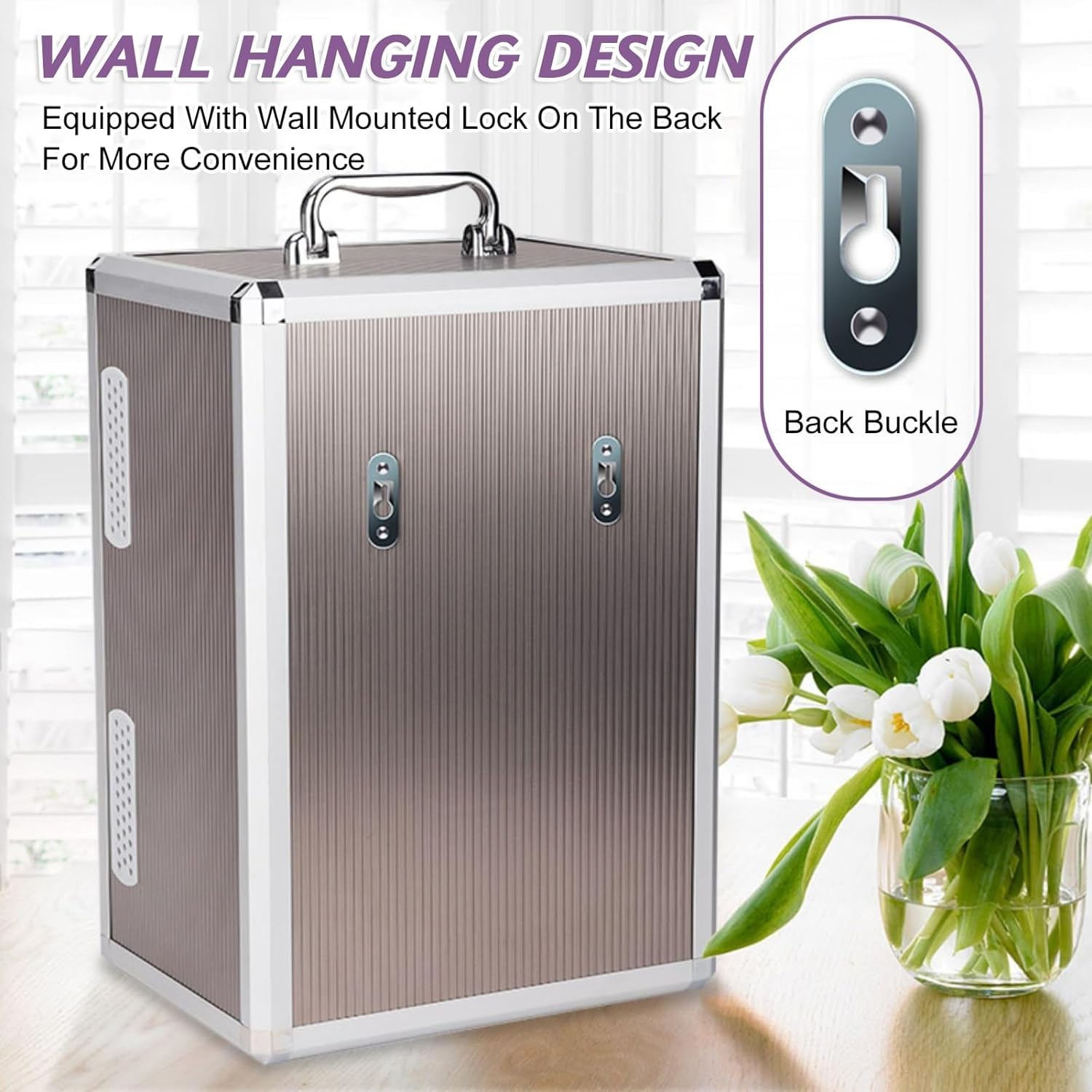 Secure Cell Phone Locker Cabinet - Durable Phone Organizer Box with Key Lock for Schools, Classrooms & Offices - Perfect for Student Phone Storage & Digital Detox