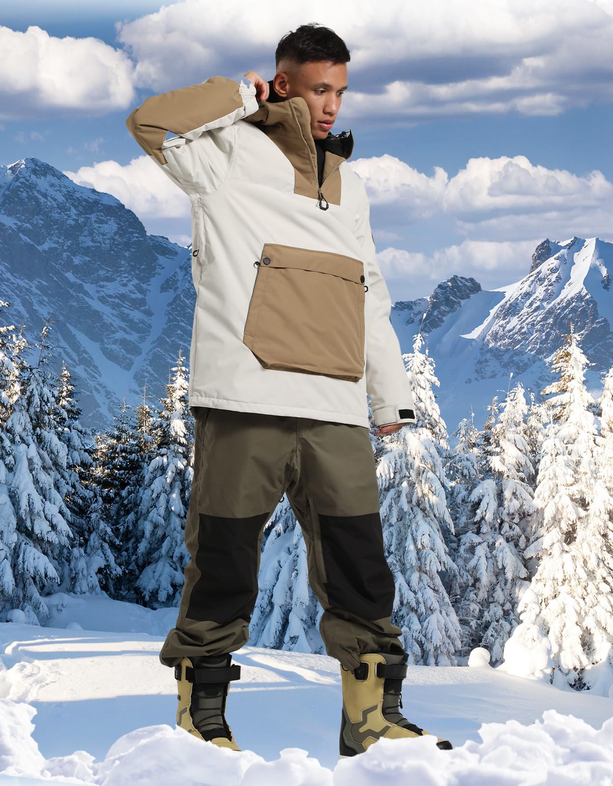 Waterproof Windproof Ski Jacket for Women & Men - Winter Snowboard Coat with Thermal Insulation for Skiing, Snowboarding & Outdoor Sports