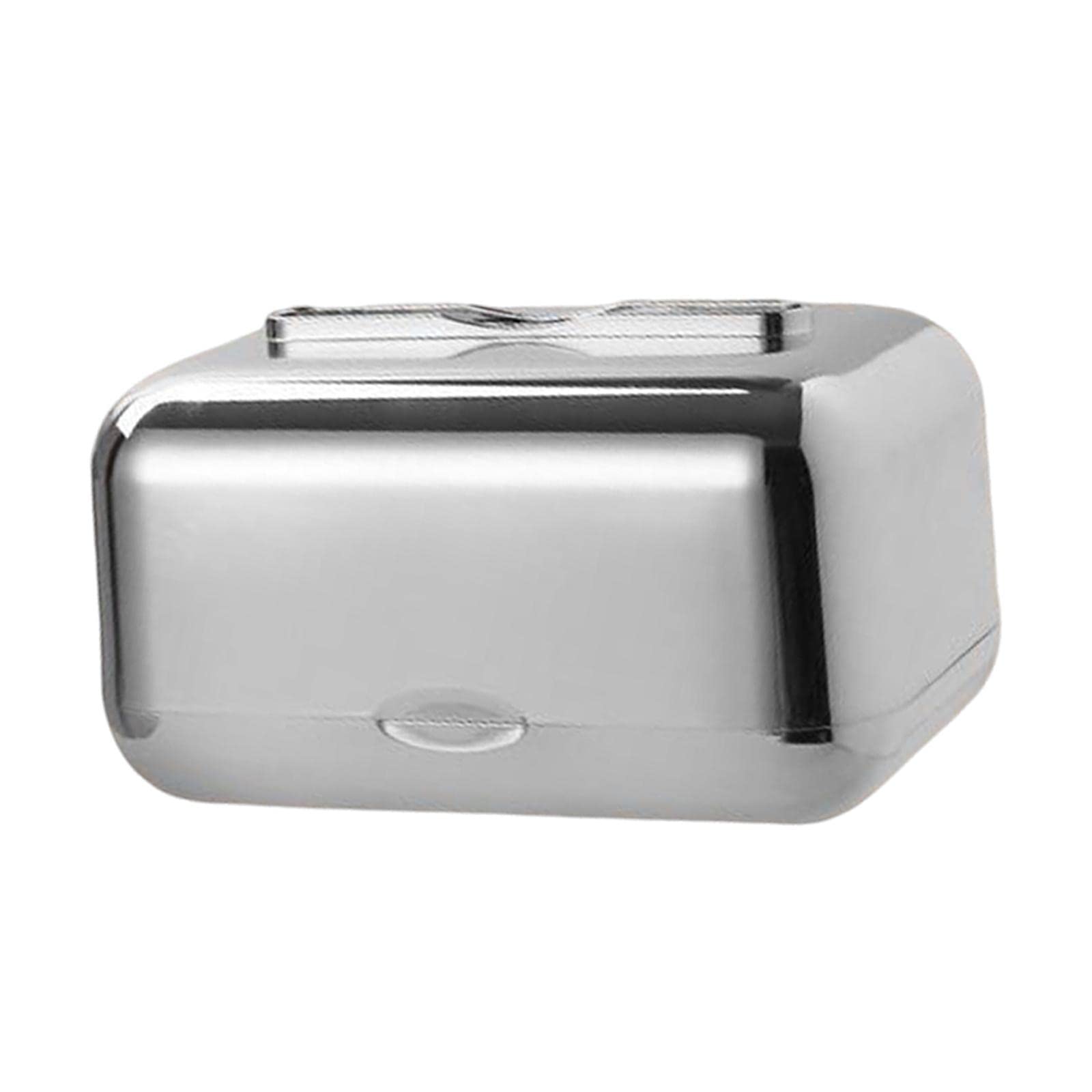 Premium Rectangular PP Tissue Box - Durable Bathroom & Dresser Organizer, Elegant Silver Storage Container for Home Decor, Wedding Table Centerpiece, Housewarming Gift | Perfect for Living Room, Bedroom & Office Use