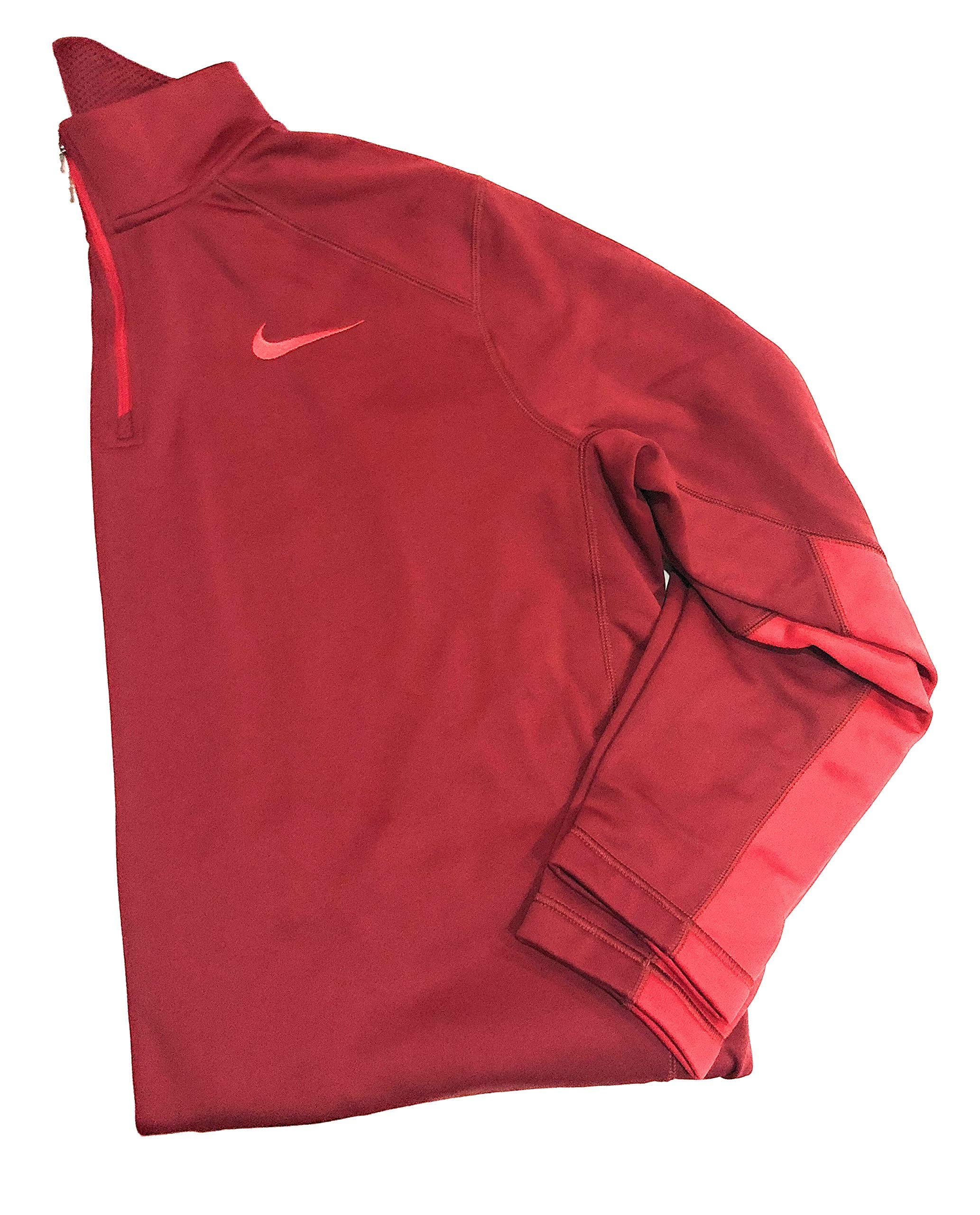 Nike Men's KO 1/4 Zip Pullover Sweatshirt - X-Large Size, Team Red/Gym Red Color - Perfect for Gym Workouts, Running & Casual Wear