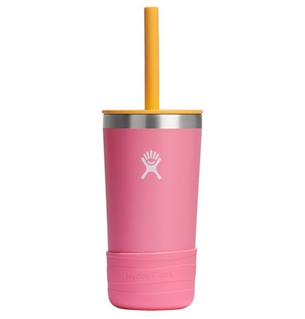 12 oz Kids Insulated Tumbler with Straw Lid & Non-Slip Base - BPA-Free Spill-Proof Water Bottle for School, Travel & Outdoor Activities
