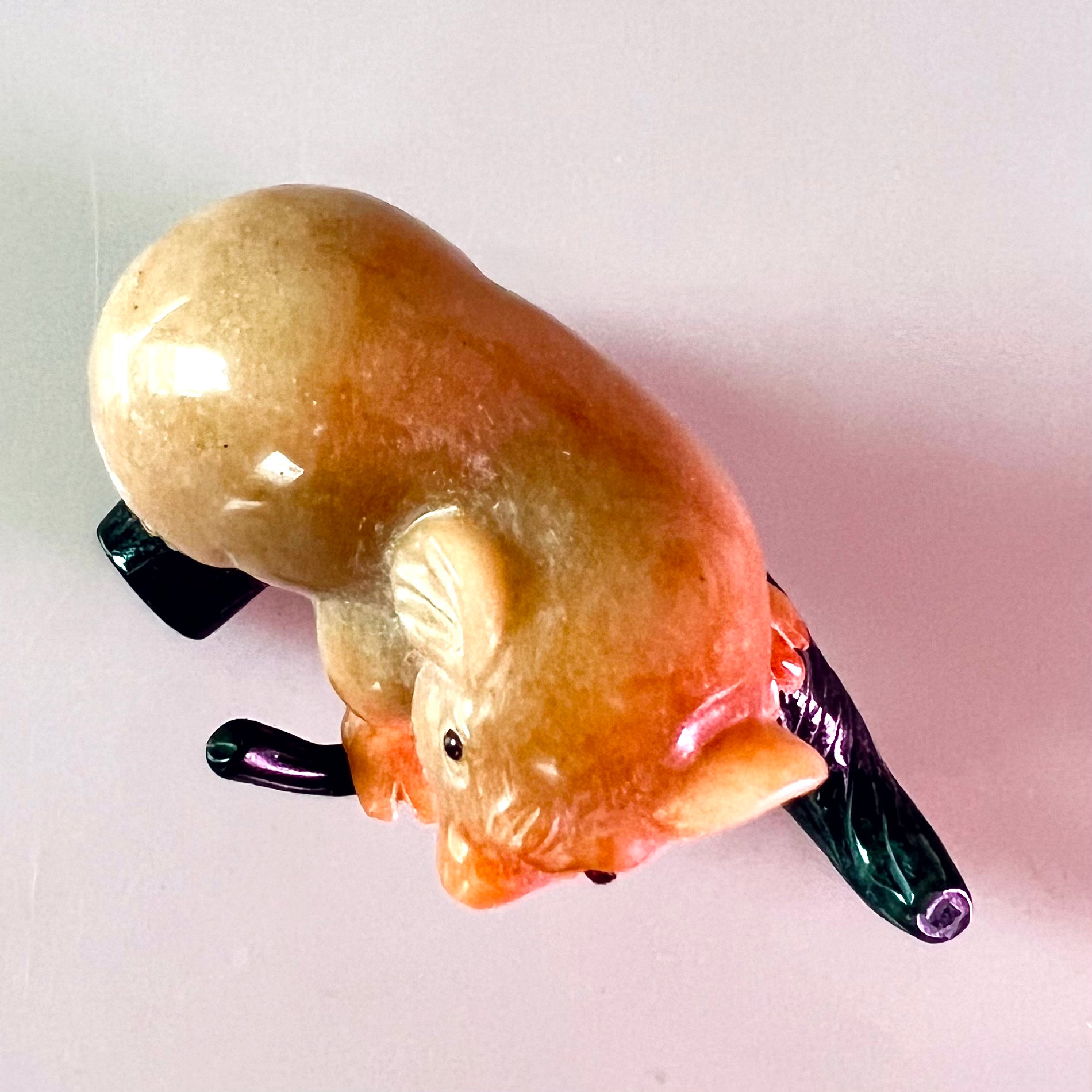 Natural Agate Koala Bear Carving - Handmade Stone Figurine for Home Decor, Gift & Meditation | Perfect for Office Desk, Bookshelf & Zen Space