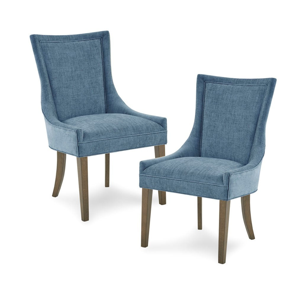 Modern Dining Side Chairs Set of 2 - Sturdy Wooden Kitchen Chairs with Padded Seats - Perfect for Dining Room, Breakfast Nook & Small Space Decor