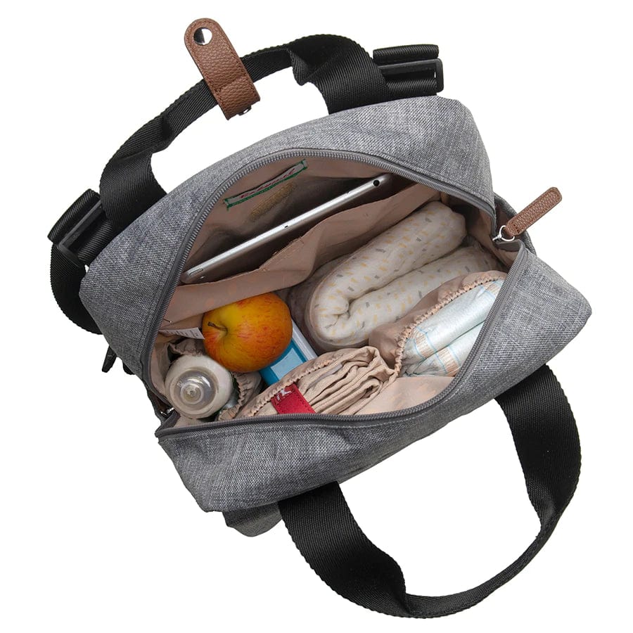 Babymel Georgi Eco-Friendly Vegan Leather Diaper Backpack - Stylish & Spacious Baby Bag for Moms, Perfect for Travel, Daycare & On-The-Go Parenting
