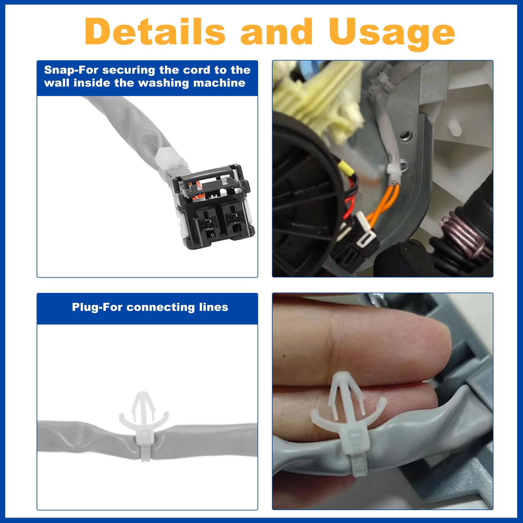 GE Hotpoint Washer Drain Pump Motor WH23X28418 - Compatible with 290D1201G003, WH23X24178, 290D1201G001, 290D1201G002, B40-3A01, B30-3A02 - Replacement for Washing Machine Drainage System - Perfect for Home Laundry Room Repairs
