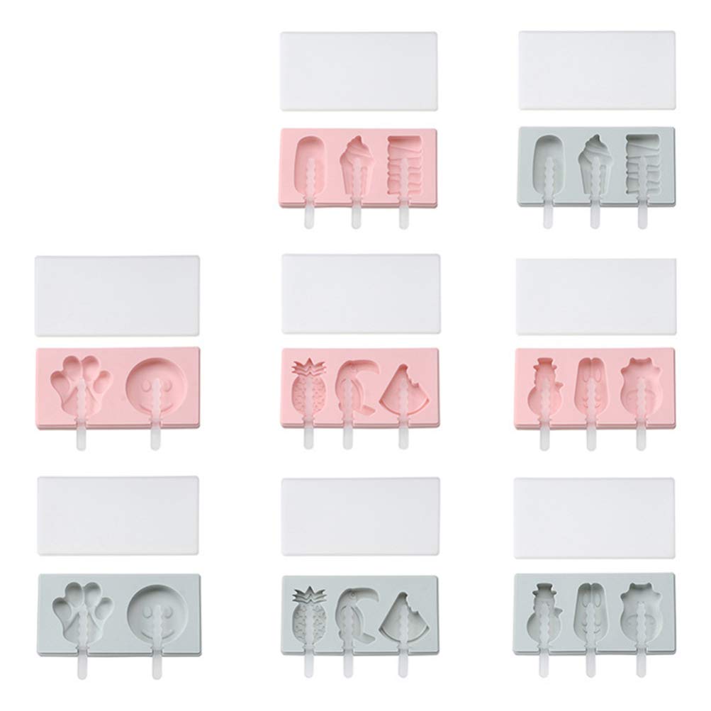 MILISTEN 2-Pack Silicone Popsicle Molds with Lids - Reusable Ice Cream & Chocolate Molds for DIY Desserts, Ice Pops, and Freezer Treats - Perfect for Summer Snacks, Kids Parties, and Healthy Homemade Frozen Treats