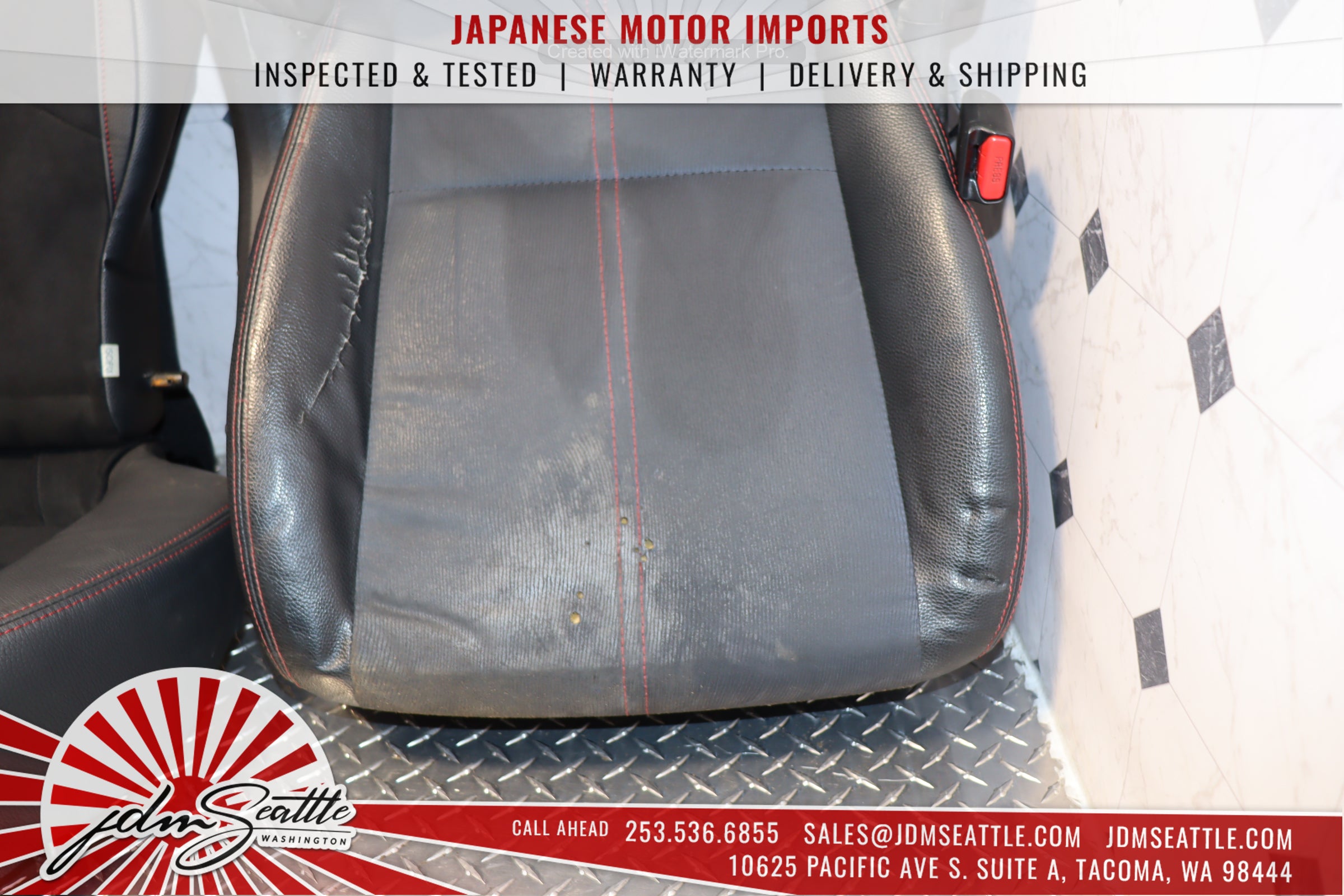 2008-2014 Subaru WRX STI OEM Version 10 Sedan Front & Rear Seat Set - JDM Genuine Parts for Performance Upgrade & Interior Restoration - Perfect for Car Enthusiasts & Auto Restoration Projects