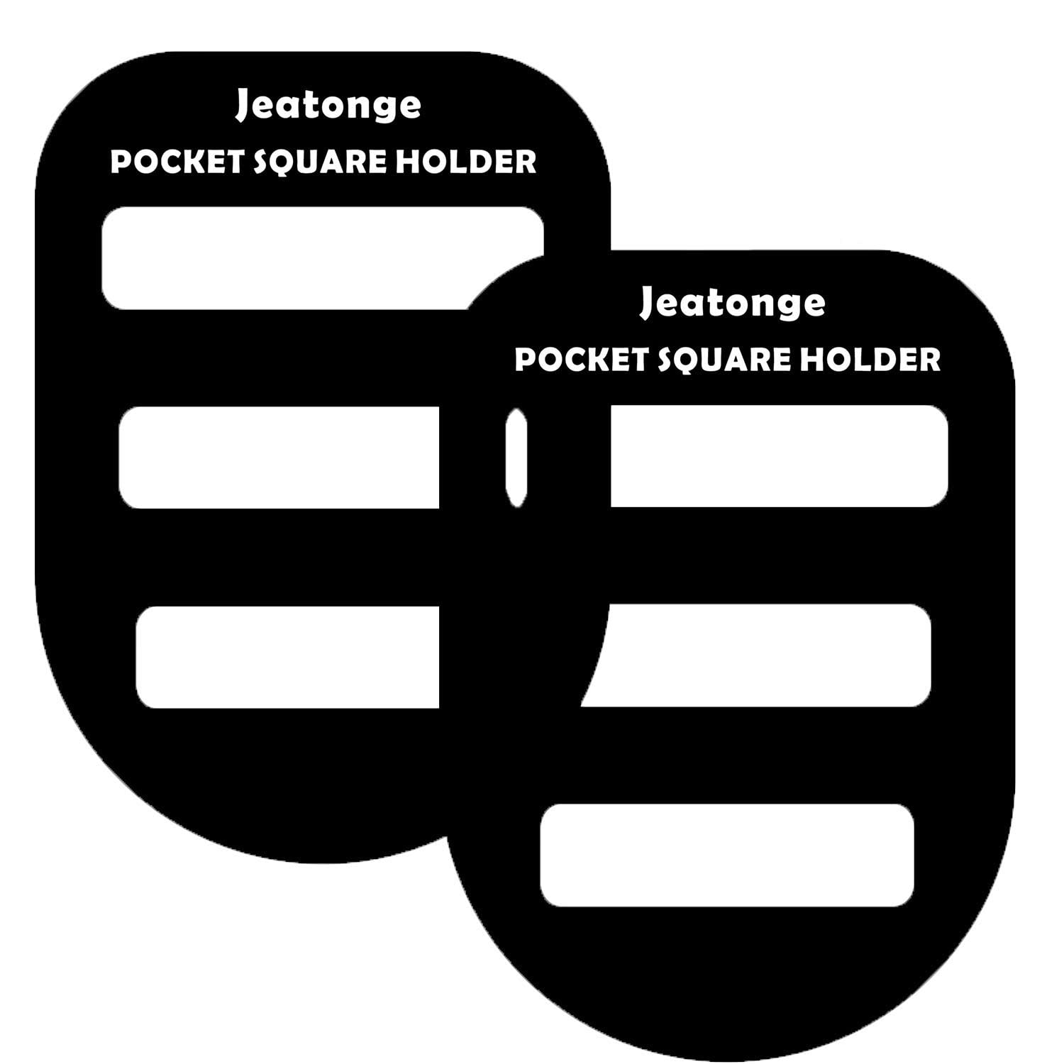 Jeatonge Men's Pocket Square Holder & Organizer - Prefolded Pocket Squares for Suits & Tuxedos | Perfect for Weddings, Business Meetings & Formal Events