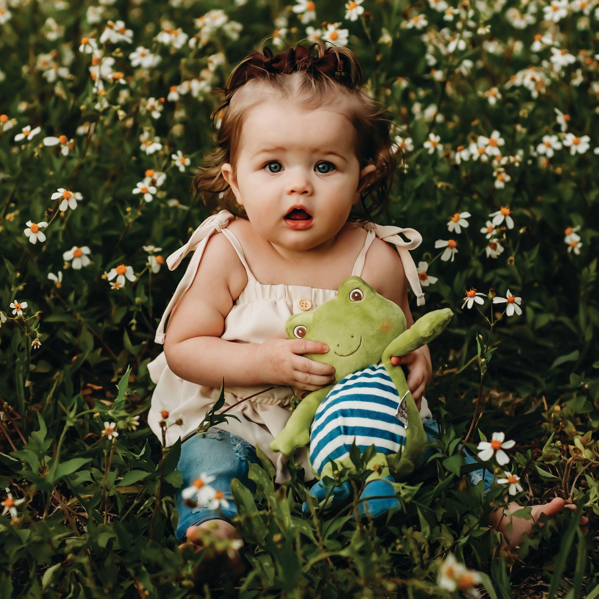 Original Tadbit Froggie Plush Toy - Soft & Cuddly Stuffed Animal for Kids, Perfect for Gifts, Nursery Decor & Comfort - Ideal for Bedtime, Playtime & Travel