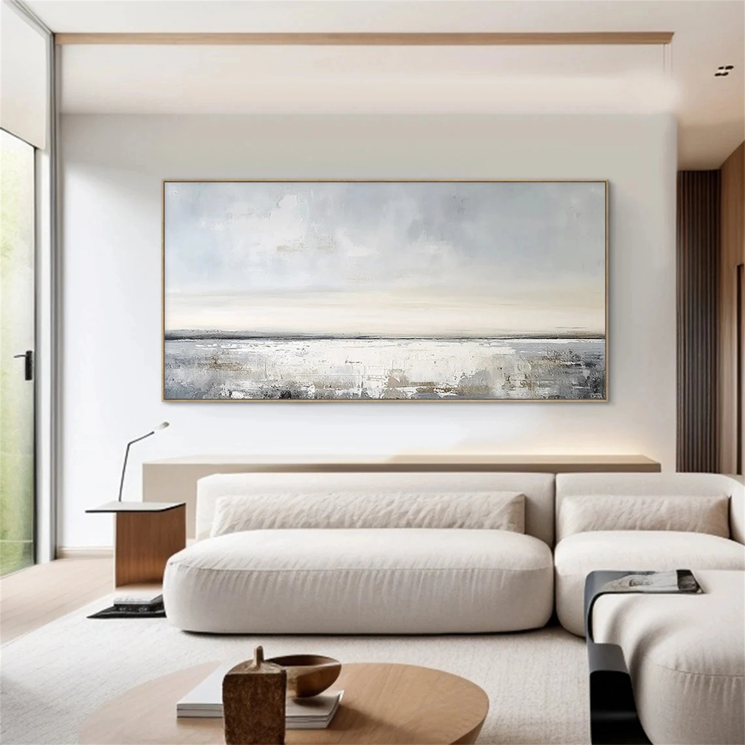 Abstract Painting #AB 091 - Modern Wall Art for Living Room, Bedroom & Office Decor - Handmade Canvas Artwork for Home & Office Interior Design