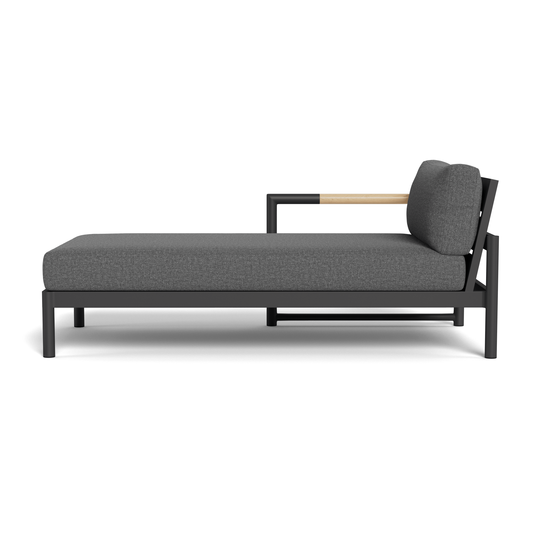Breeze XL Aluminum Chaise Lounge Chair Left - Lightweight & Durable Outdoor Patio Furniture for Poolside, Beach, or Backyard Relaxation