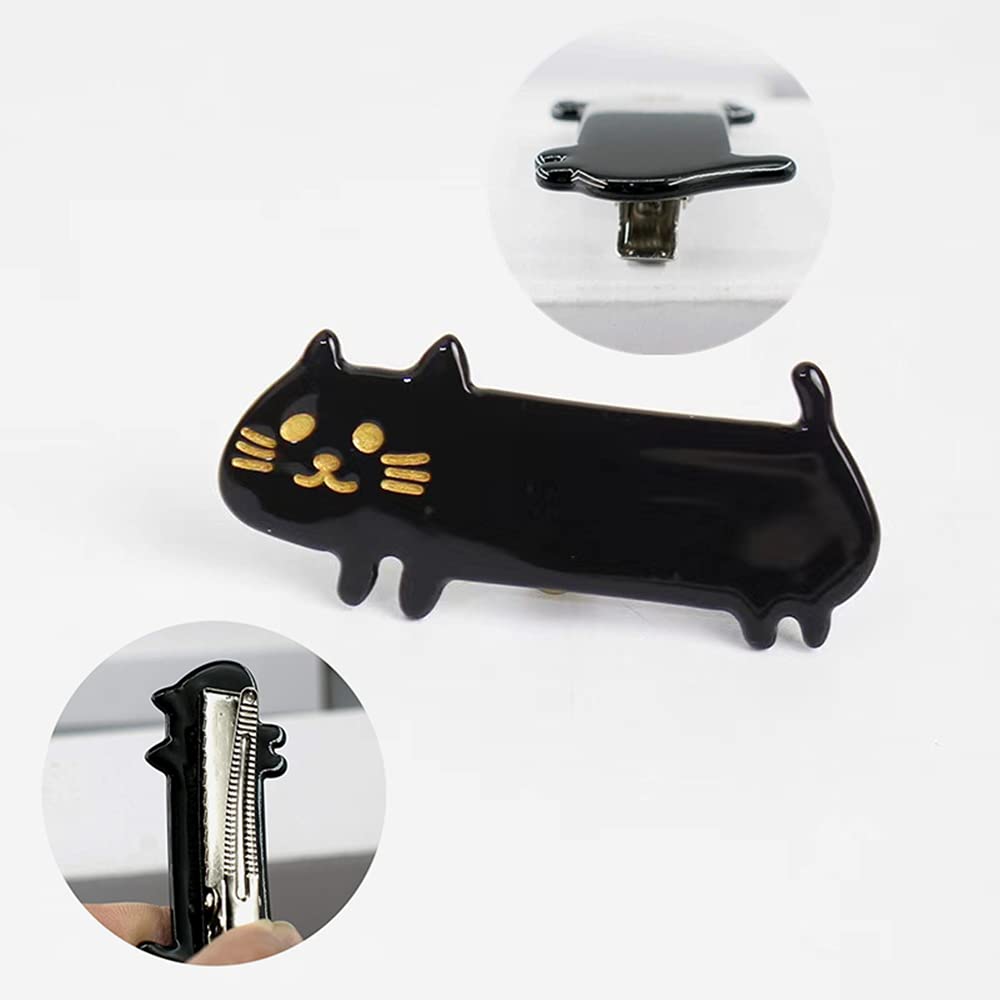 8Pcs Cute Kitty Hair Clips - Fashionable Cat Acrylic Hair Barrettes for Girls, Women, Teens & Students - Perfect for School, Parties & Daily Hair Accessories
