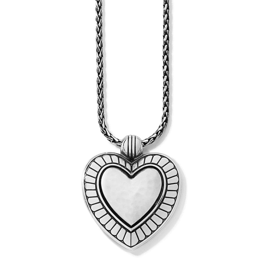 Big Sky Heart Necklace - Sterling Silver Pendant with 18