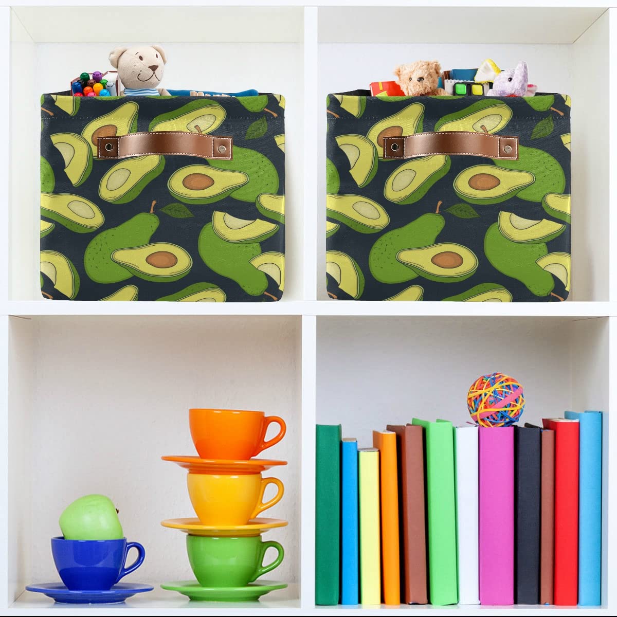 Collapsible Rectangle Storage Basket - Waterproof Organizer for Nursery Toys, Books & Clothes | Foldable Bin for Closet Shelves, Bedroom Decor & Home Organization | Perfect for Kids' Rooms, Laundry & Bathroom Storage