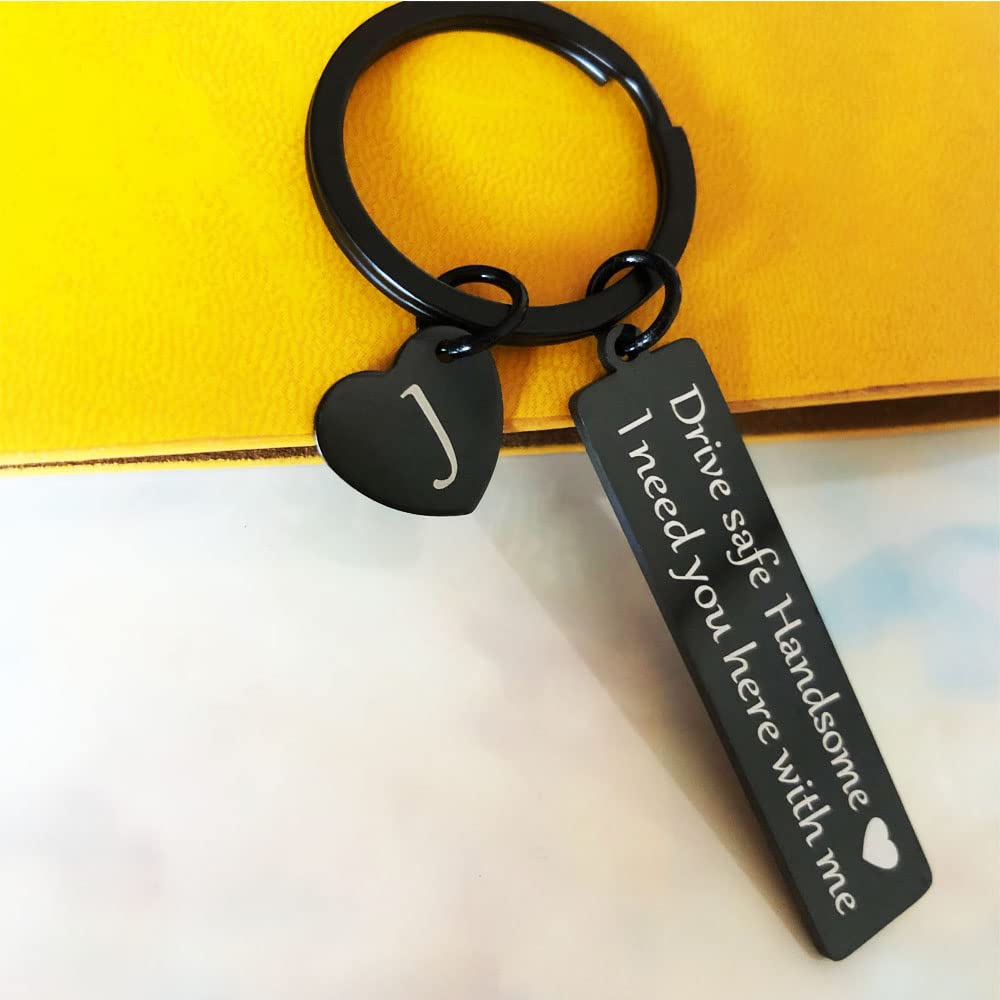 Drive Safe Keychain - Thoughtful Gifts for Boyfriend, Husband & Men | Valentine's Day, Anniversary & Christmas Present | Perfect for Car Keys & Everyday Carry