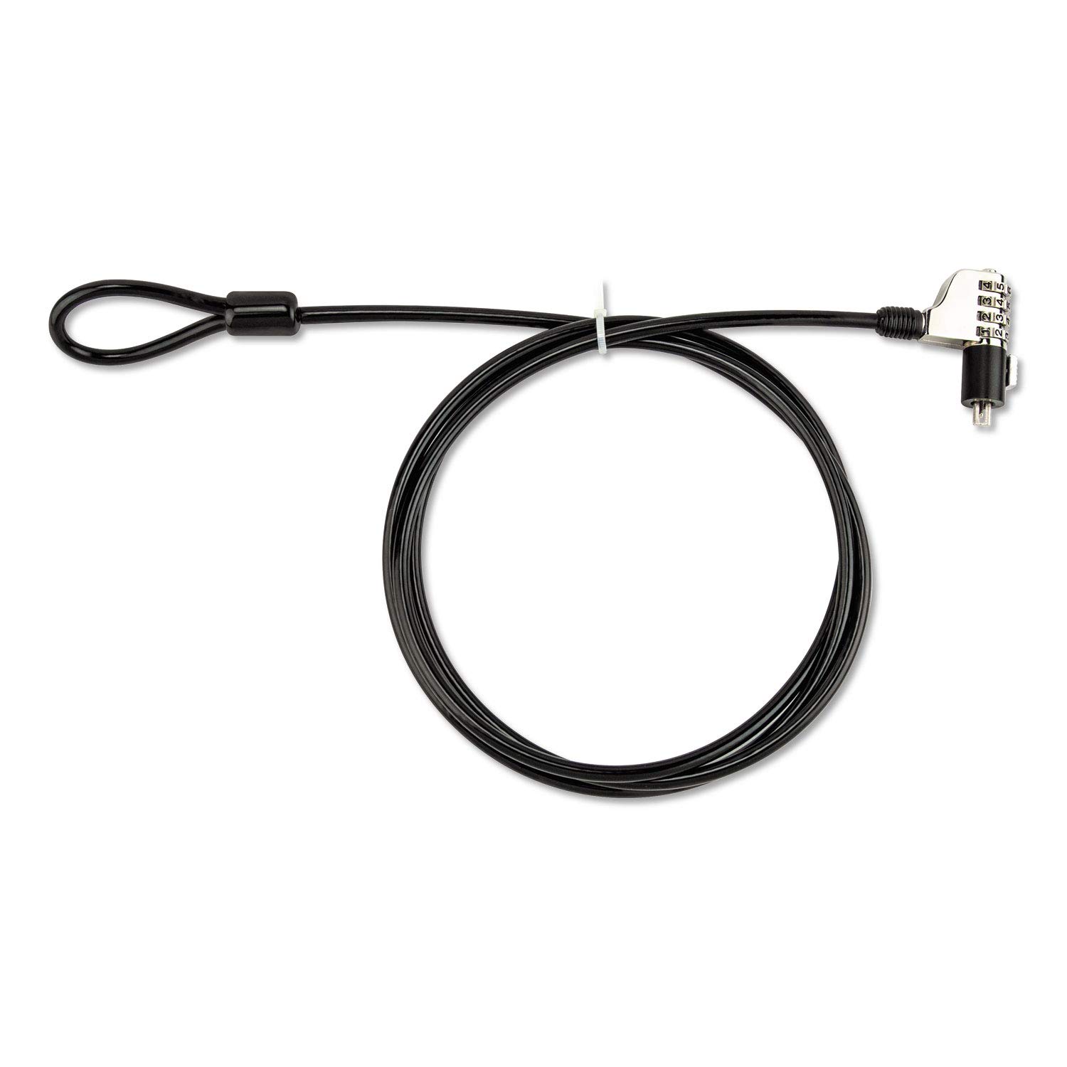 Innovera 6 Ft Steel Cable Combination Laptop Lock - Secure Your Notebook in Office, School, Library & Travel