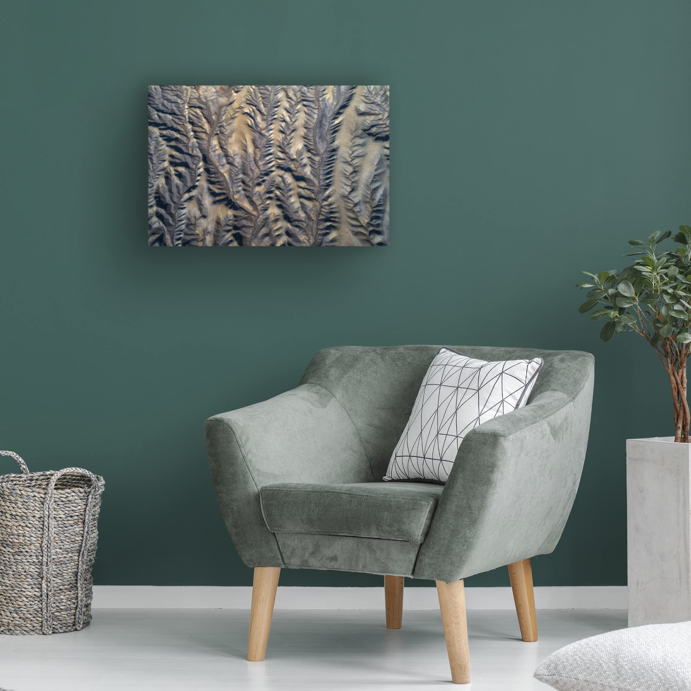 Trademark Fine Art 'Badland Abstract' Canvas Wall Art Print by Mei Xu - Modern Home Decor for Living Room, Bedroom & Office