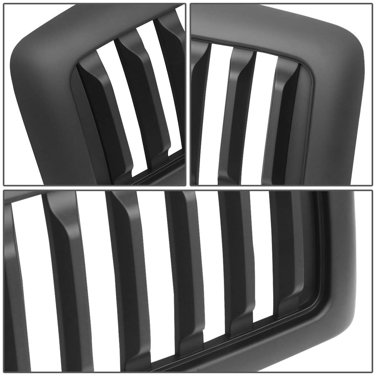 Auto Dynasty Matte Black Vertical Style Front Bumper Hood Grille for Dodge Ram 1500/2500/3500 (2002-2005) | Heavy-Duty Truck Upgrade for Off-Road & Street Performance
