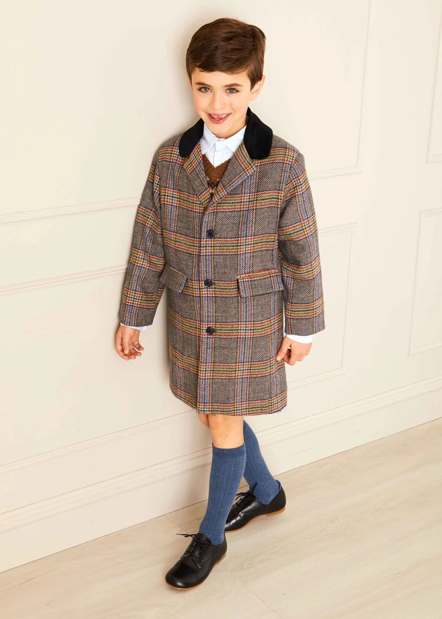 Fair Isle Knitted Vest for Boys - Cozy Winter Pullover with Nordic Patterns - Perfect for School, Holidays & Family Gatherings