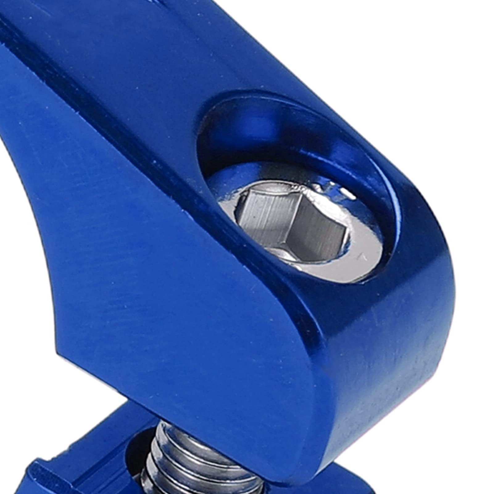 Aluminum Alloy Bike Seat Post Clamp 31.8mm Quick Release - Mountain & Road Bike Seatpost Collar - Durable Lightweight Cycling Accessory (Blue) | Perfect for Commuting, Racing & Trail Riding