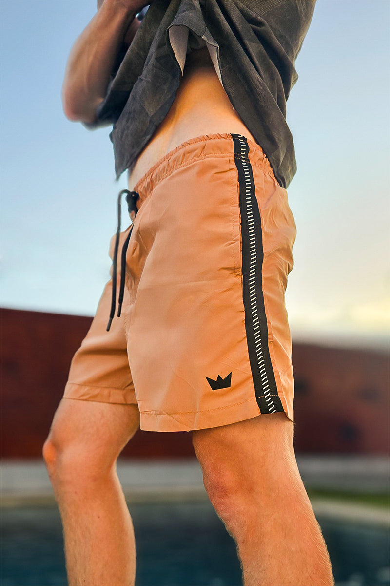 Kingpin TDB H Contrast Short De Baño - Stylish Bathroom Shorts for Men - Perfect for Pool, Beach & Gym Wear