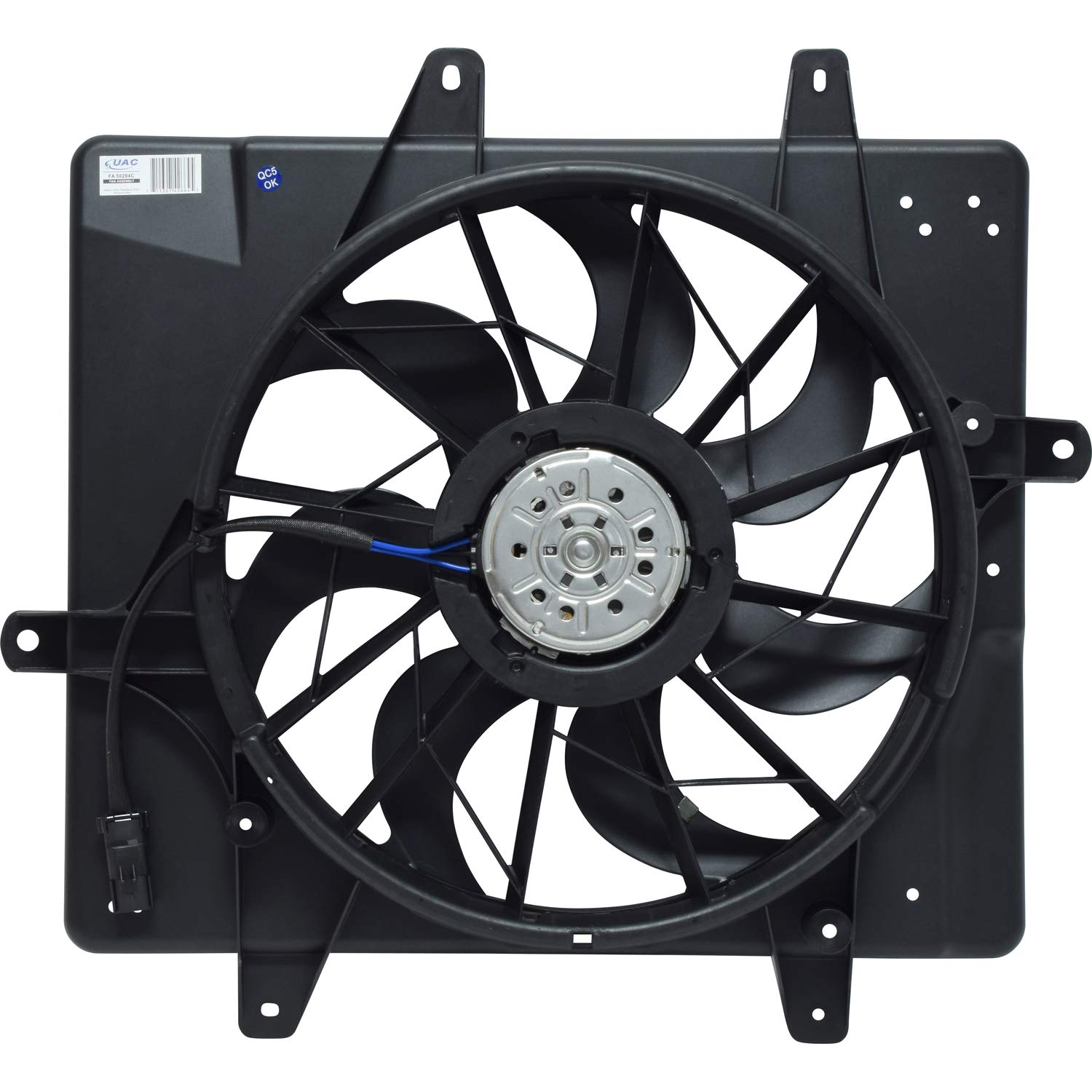New Dual Radiator and Condenser Fan Assembly FA 50294C - 5017407AB for Chrysler PT Cruiser | Replacement Cooling System Part | Perfect for Engine Overheating Prevention & AC Performance