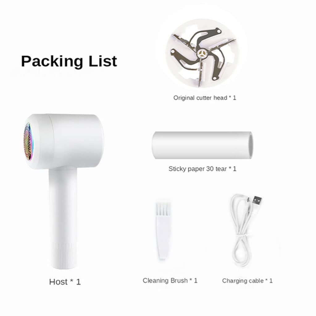 Rechargeable Hair Ball Trimmer - Electric Depilation Ball for Clothes, Fabric & Upholstery - 20cm Hair Remover Gadget for Pet Hair, Lint & Fuzz - Perfect for Home, Car & Travel Use