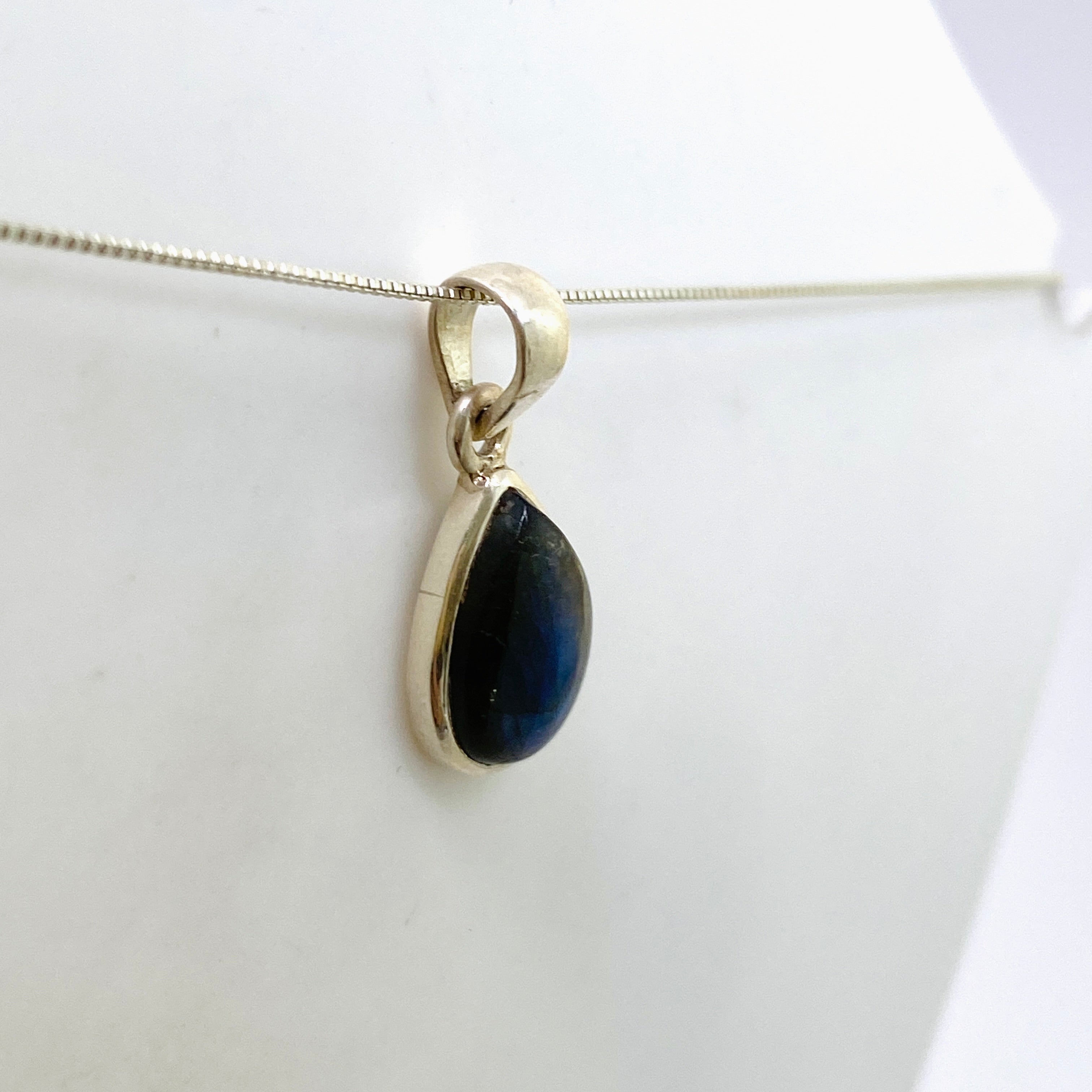 Natural Labradorite Teardrop Cabochon Pendant - Handmade Gemstone Jewelry PPGJ1050 | Healing Crystal Necklace for Meditation, Energy Work & Spiritual Gifts