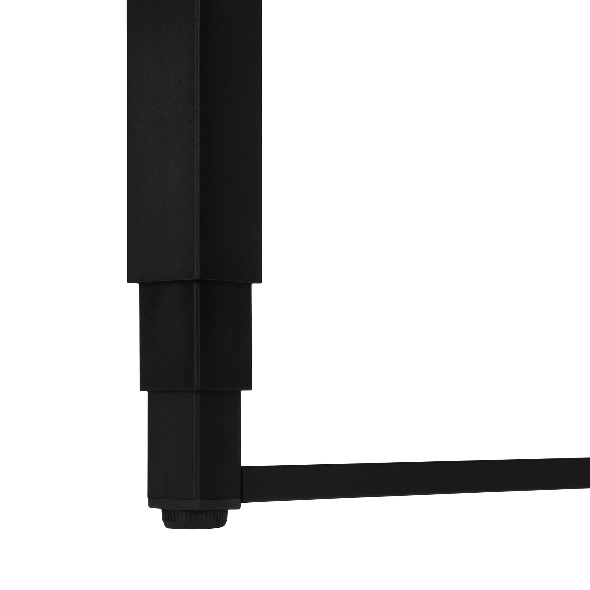 48-Inch Adjustable Height Computer Desk - Natural Wood Top with Black Metal Frame - Perfect for Home Office, Gaming & Study