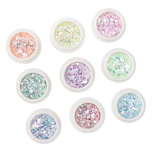 Holographic Nail Sequins - Professional Salon & DIY Nail Art Flakes with Airtight Seal - Perfect for Manicures, Pedicures, Nail Extensions & Home Nail Art Designs
