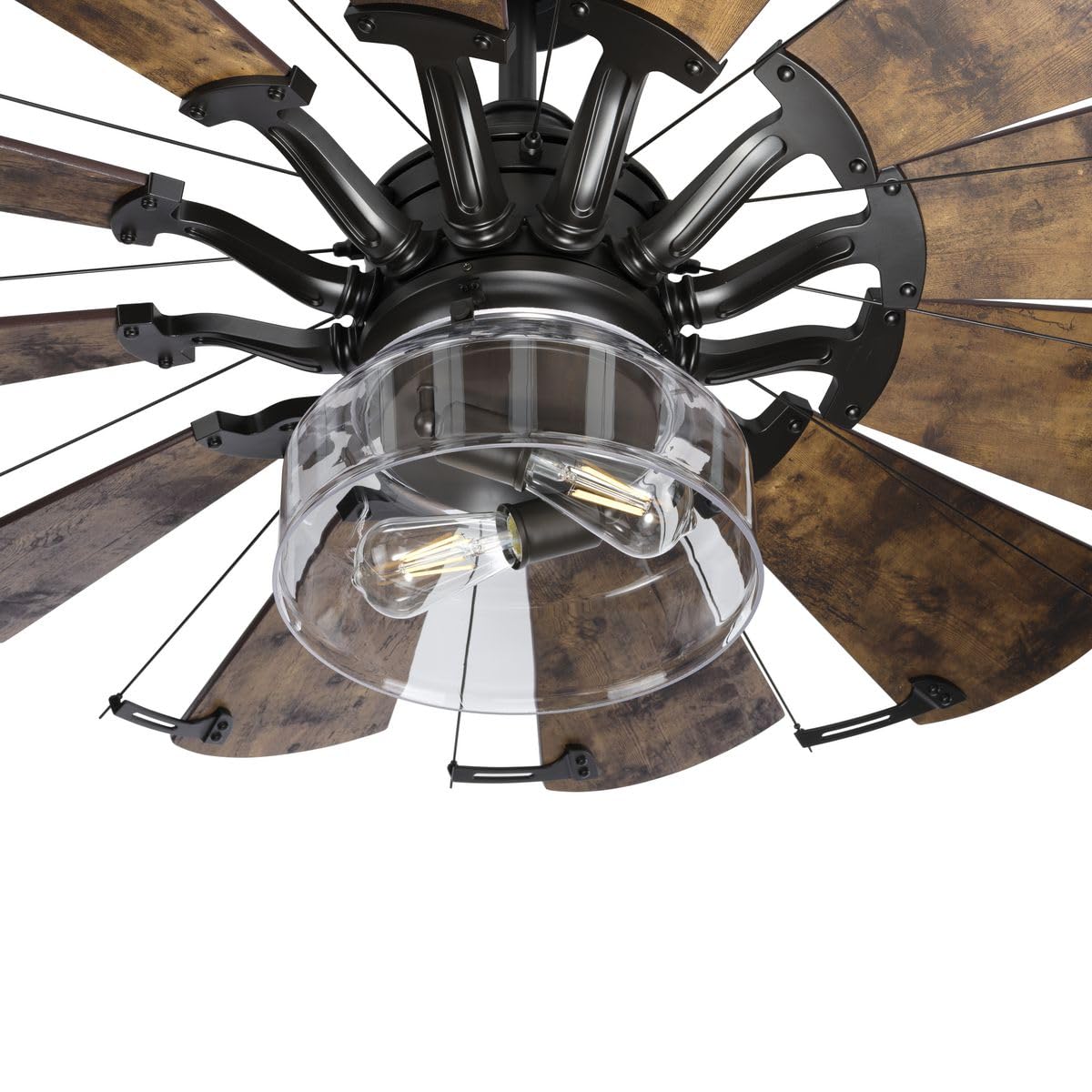 Progress Lighting Springer Collection Clear Glass Pendant Light Fixture in Architectural Bronze - 7.5x11.87x11.87 Inches - Perfect for Kitchen Island, Dining Room, and Entryway Lighting