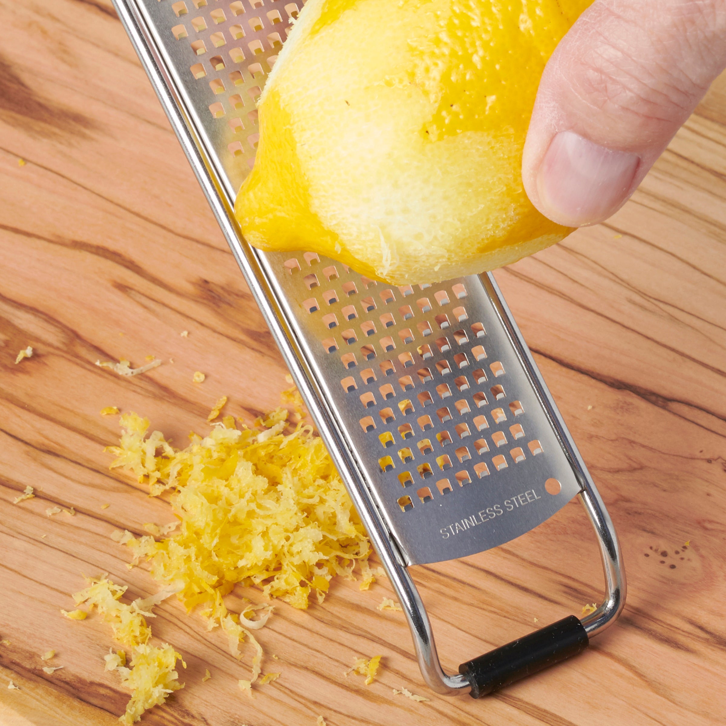 Premium Stainless Steel Zest Grater - Microplane for Citrus, Cheese & Spices - Perfect for Baking, Cooking & Cocktail Garnishing