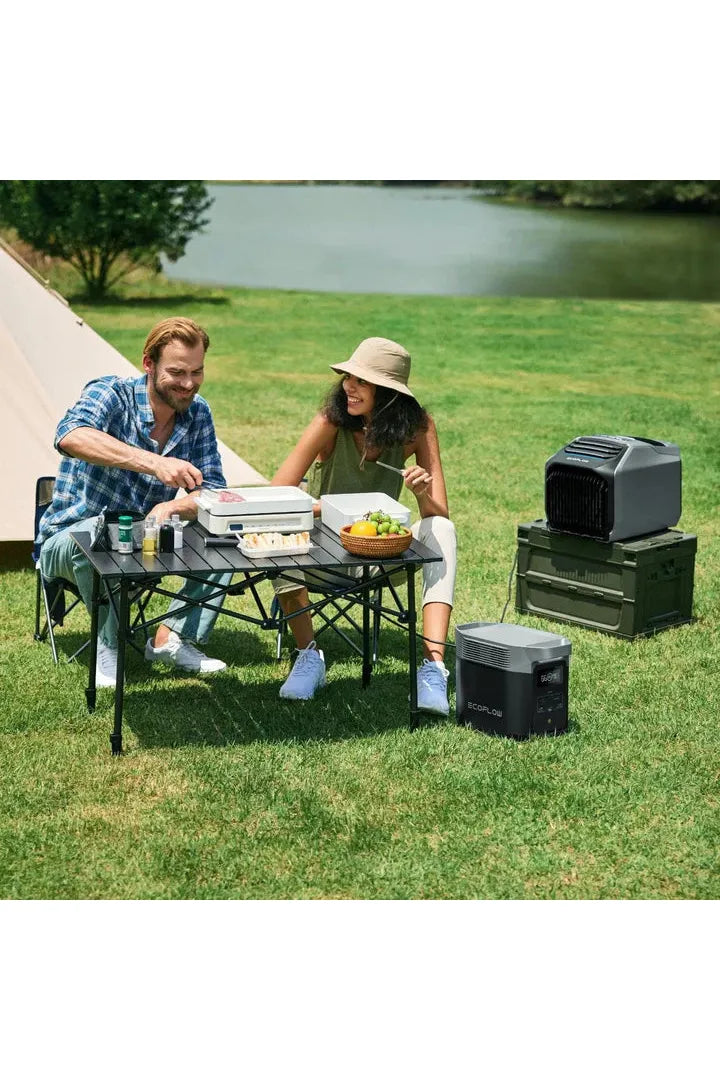 EcoFlow Delta 2 Max + Wave 2 Portable Power Station & Air Conditioner Bundle - Solar Generator for Camping, RV, Emergency Backup Power & Off-Grid Living