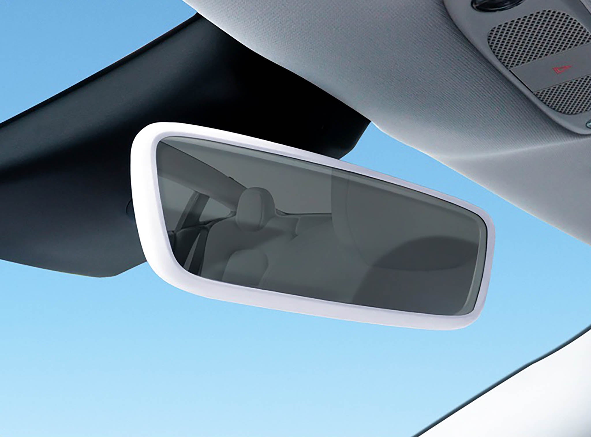 Premium Silicone Screen & Rearview Mirror Frame Protector for Tesla Model 3 & Y – Scratch & Impact Resistant – Perfect for Daily Driving & Road Trips