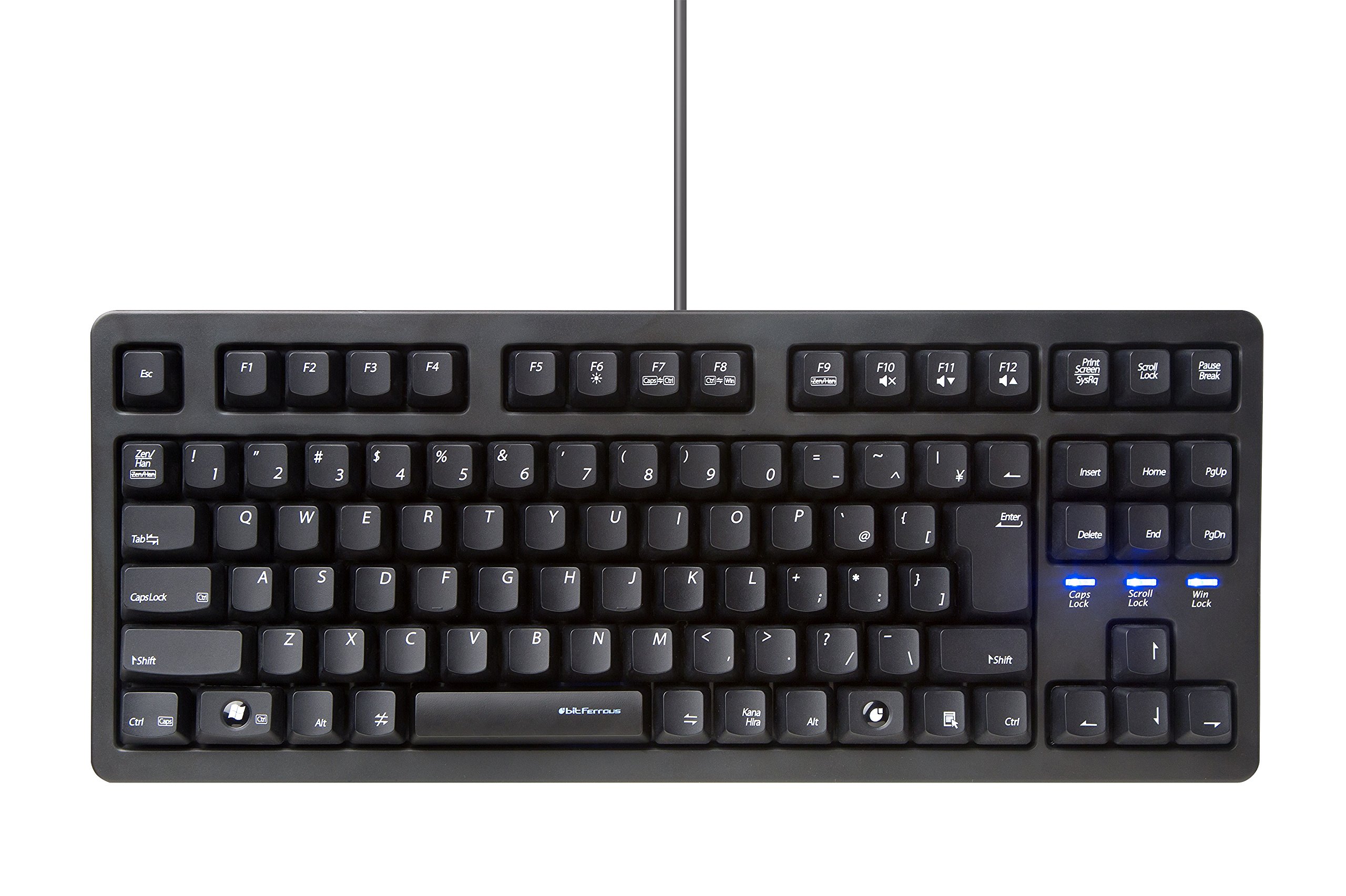Tenkeyless Mechanical Gaming Keyboard - 87 Key Compact Design with Japanese Layout (BFKB92UP2) | Perfect for Esports, Programming & Office Work
